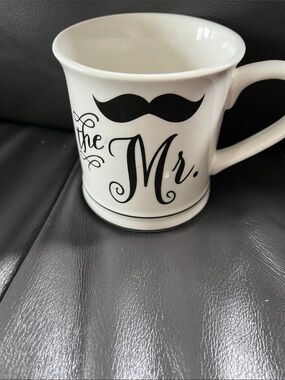 B.Father Day gift .Home Essentials White and Black "The Mr." Ceramic Coffee Mug